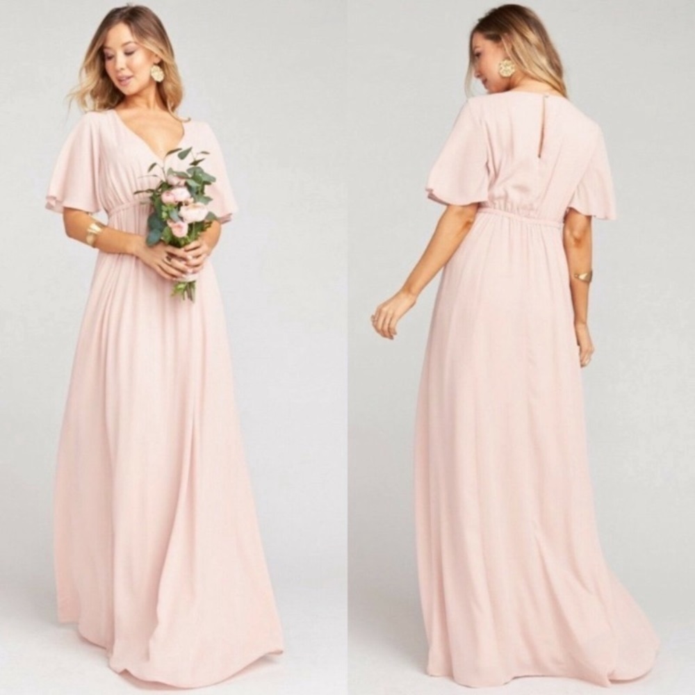 Show Me Your MuMu Blush Pink Maxi Dress